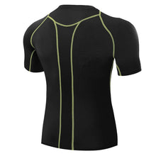 Men T Shirts Tops Tights Fitness Base Layer Tops Short Sleeve O-Neck Compression T Shirts S-XXL TIML66