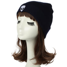 men women knitted beanies hat plain alien embroidery gorros masculino dome fall cap warm crochet skull hat headwear TIML66