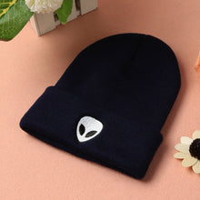 Men Women Knitted Beanies Hat Plain Alien Embroidery Gorros Masculino Dome Fall Cap Warm Crochet Skull Hat Headwear TIML66 TIML66