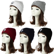 Men Women Knitted Beanies Hat Plain Alien Embroidery Gorros Masculino Dome Fall Cap Warm Crochet Skull Hat Headwear TIML66 TIML66