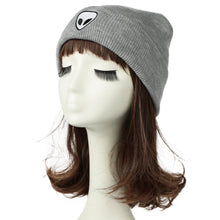 Men Women Knitted Beanies Hat Plain Alien Embroidery Gorros Masculino Dome Fall Cap Warm Crochet Skull Hat Headwear TIML66 TIML66