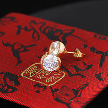 famous earring elegant 18k plated gold romantic crystal stud earrings for women weddings earrings jewelry TIML66