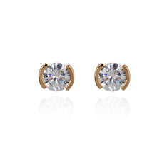 famous earring elegant 18k plated gold romantic crystal stud earrings for women weddings earrings jewelry TIML66
