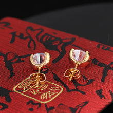 famous earring elegant 18k plated gold romantic crystal stud earrings for women weddings earrings jewelry TIML66