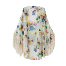 women blouse floral printed long sleeve casual beach boho kimono cardigan long beach blusas tops TIML66
