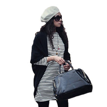 cardigan women casual knitted sweater long batwing sleeve cape poncho coat thin outwear women tops blusas TIML66