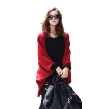 cardigan women casual knitted sweater long batwing sleeve cape poncho coat thin outwear women tops blusas TIML66
