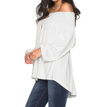 Off Shoulder Top Chiffon Women Blouses Slash Neck Sexy Office Shirt Ladies Retro Blouse Shirt Tops Blusa TIML66 TIML66