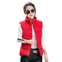 down jacket stand collar sleeveless women coat stud press pockets padded vest coat outerwear TIML66