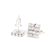 design elegant jewelry rhinestone square stud earrings for women vintage crystal earrings brincos TIML66