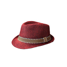 kids boy girl unisex fedora hat contrast trim cool jazz hat trilby cap chapeau TIML66