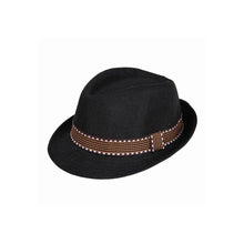 kids boy girl unisex fedora hat contrast trim cool jazz hat trilby cap chapeau TIML66