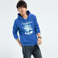 Men Hoodies Tree Letter Print Long Sleeve Casual Men Sweatshirt Pullover Tops Blusas Black TIML66 TIML66