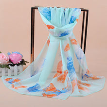 women bohemian chiffon scarf print long shawl sun block beach pashmina elegant thin scarf ladies foulard TIML66