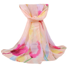 women bohemian chiffon scarf print long shawl sun block beach pashmina elegant thin scarf ladies foulard TIML66