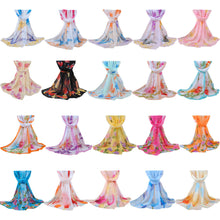 women bohemian chiffon scarf print long shawl sun block beach pashmina elegant thin scarf ladies foulard TIML66