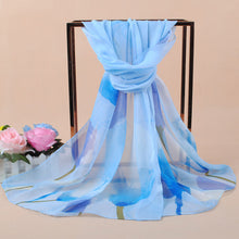 women bohemian chiffon scarf print long shawl sun block beach pashmina elegant thin scarf ladies foulard TIML66