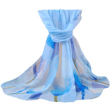 women bohemian chiffon scarf print long shawl sun block beach pashmina elegant thin scarf ladies foulard TIML66