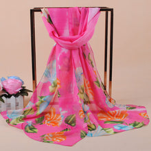 women bohemian chiffon scarf print long shawl sun block beach pashmina elegant thin scarf ladies foulard TIML66