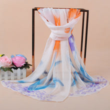 women bohemian chiffon scarf print long shawl sun block beach pashmina elegant thin scarf ladies foulard TIML66