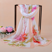 women bohemian chiffon scarf print long shawl sun block beach pashmina elegant thin scarf ladies foulard TIML66
