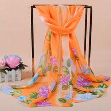 women bohemian chiffon scarf print long shawl sun block beach pashmina elegant thin scarf ladies foulard TIML66