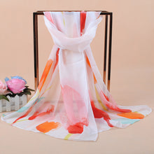 women bohemian chiffon scarf print long shawl sun block beach pashmina elegant thin scarf ladies foulard TIML66