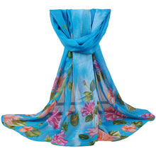 women bohemian chiffon scarf print long shawl sun block beach pashmina elegant thin scarf ladies foulard TIML66