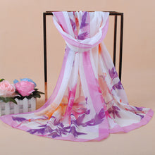 women bohemian chiffon scarf print long shawl sun block beach pashmina elegant thin scarf ladies foulard TIML66