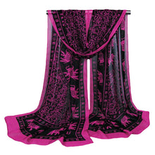 Women Chiffon Scarf Floral Print Long Thin Shawl Wrap Vintage Pashmina Women Shawls and Scarves TIML66 TIML66