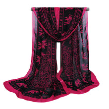 Women Chiffon Scarf Floral Print Long Thin Shawl Wrap Vintage Pashmina Women Shawls and Scarves TIML66 TIML66