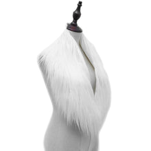 Women Faux Fur Collar Scarves Fluffy Soft Warm Scarf Shawl Solid Stole Ladies Echarpe Hiver  TIML66 TIML66