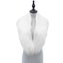 Women Faux Fur Collar Scarves Fluffy Soft Warm Scarf Shawl Solid Stole Ladies Echarpe Hiver  TIML66 TIML66
