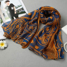 Women Scarf Ladies Floral Printed Long Shawl Vintage Soft Pashmina Cape WhiteBlack Shawls And Scarves TIML66 TIML66