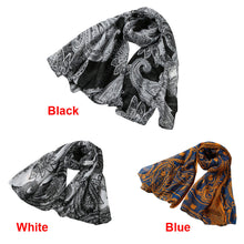 Women Scarf Ladies Floral Printed Long Shawl Vintage Soft Pashmina Cape WhiteBlack Shawls And Scarves TIML66 TIML66