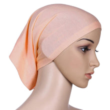 Women's Muslim Hijab Ladies Turban Islamic Bonnet Underscarf Inner Cap Solid Rayon Tube Hat Elastic Headwear TIML66 TIML66