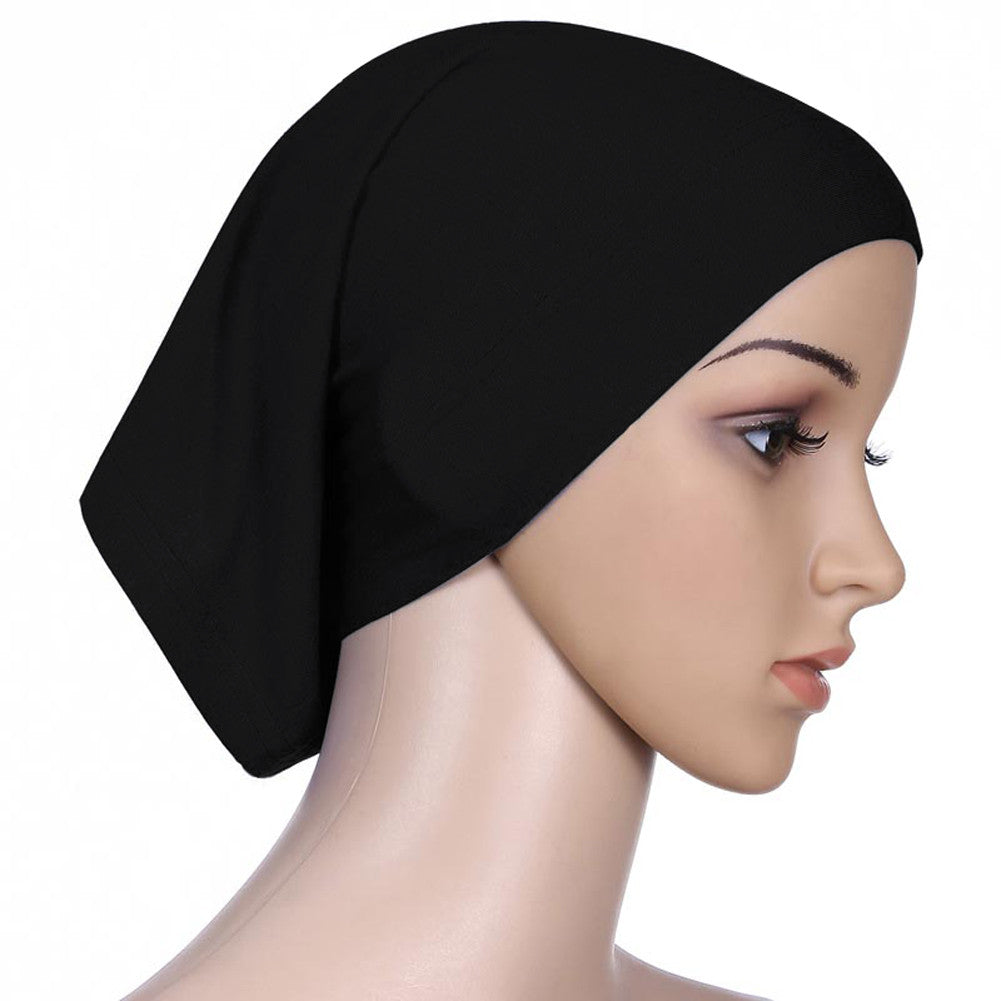 Women's Muslim Hijab Ladies Turban Islamic Bonnet Underscarf Inner Cap Solid Rayon Tube Hat Elastic Headwear TIML66 TIML66