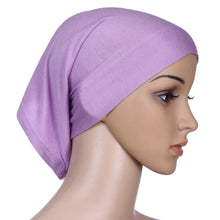 Women's Muslim Hijab Ladies Turban Islamic Bonnet Underscarf Inner Cap Solid Rayon Tube Hat Elastic Headwear TIML66 TIML66