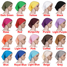Women's Muslim Hijab Ladies Turban Islamic Bonnet Underscarf Inner Cap Solid Rayon Tube Hat Elastic Headwear TIML66 TIML66