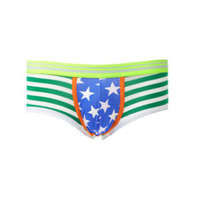 Gay Underwear Mens Briefs Stripe Print U Convex Pouch Low Waist Cotton Panties Men Shorts Underpants TIML66 TIML66