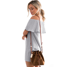 Off The Shoulder Slash Neck Ruffled Cotton Party Dress Ukraine Women Sexy Club Mini Dress A-line Princess Dress TIML66 TIML66