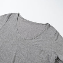 plus size tshit women t-shirts chest pocket casual tunic top solidcolor loose women tee shirt tops blusas grey TIML66