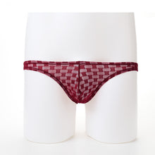 sexy men underwear mens briefs soft underpants calzoncillos hombre plaid mesh pouch u convex low waist briefs TIML66