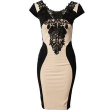 Women Dress Office OL Ladies Elegant Dress Patchwork Open Back Floral Party Sexy Dresses Vestidos Plus Size TIML66 TIML66