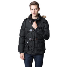 cotton blend mens jacket and coats casual thick hooded outerwear plus size overcoat clothing xxl TIML66