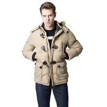 cotton blend mens jacket and coats casual thick hooded outerwear plus size overcoat clothing xxl TIML66