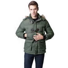 cotton blend mens jacket and coats casual thick hooded outerwear plus size overcoat clothing xxl TIML66