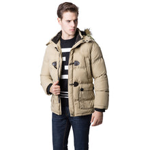 cotton blend mens jacket and coats casual thick hooded outerwear plus size overcoat clothing xxl TIML66