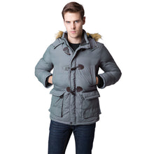 cotton blend mens jacket and coats casual thick hooded outerwear plus size overcoat clothing xxl TIML66