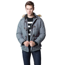 cotton blend mens jacket and coats casual thick hooded outerwear plus size overcoat clothing xxl TIML66